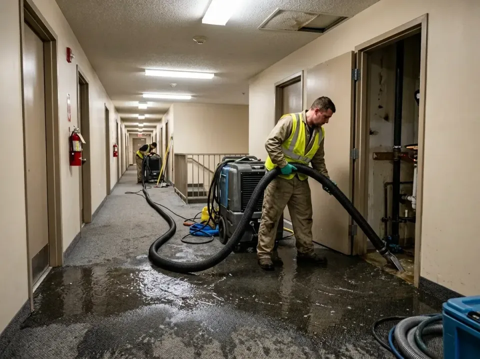 multi-unit-apartment-hallway-f-005 — frequently asked questions, Emergency Burst Pipe Water Extraction & Removal in Fox Lake…